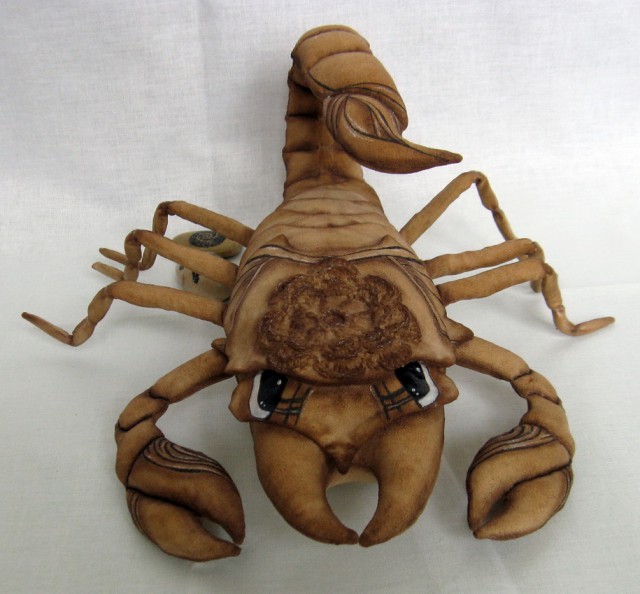 Продается интерьерная текстильная кукла "Скорпион"