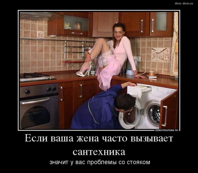 Жена и сантехник