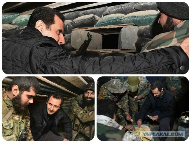 Башар Асад встреча НГ с солдатами