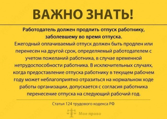 Ваши права во время больничных, отпуска и не только. Важно знать!