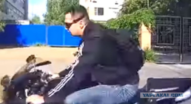 Задержание мотоциклиста в Тольятти