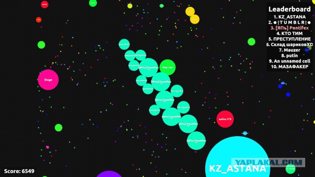 Симулятор жизни: agar.io