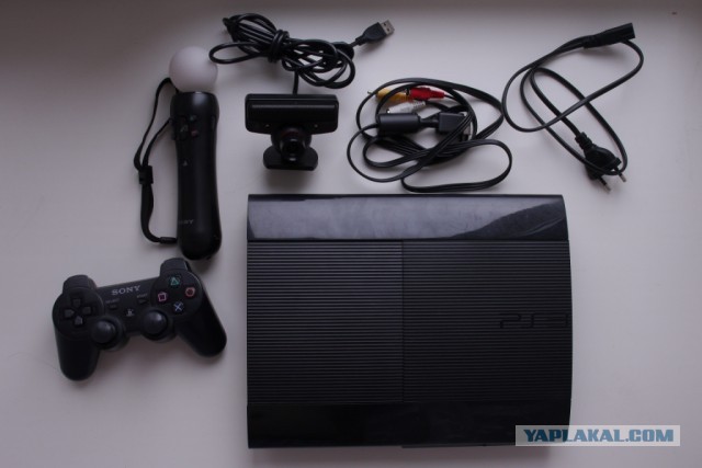 PS3 Super Slim 500 Гб (под ремонт) + Move