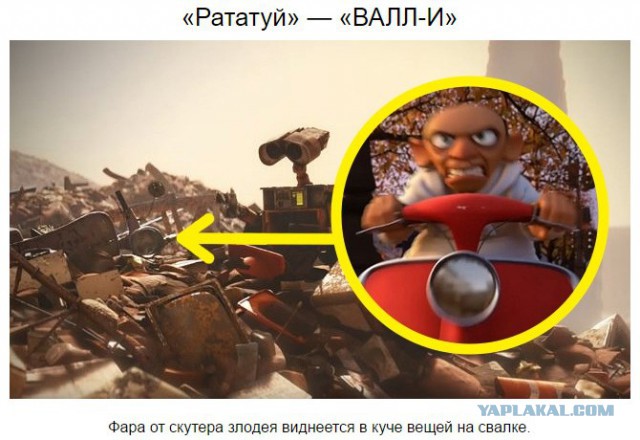 Студия Pixar показала все «пасхальные яйца», связывающие фильмы студии между собой