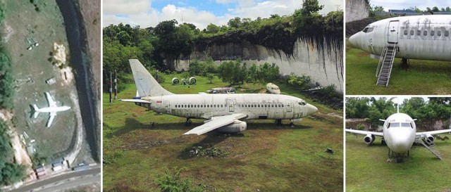 Таинственный заброшенный Boeing 737 на Бали