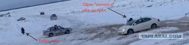 Якутия : Ледовая переправа через реку Лена. Что происходит?