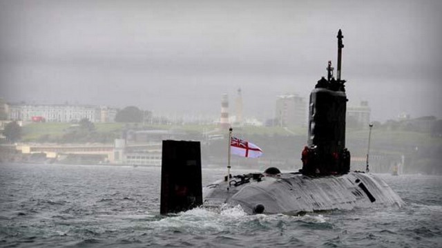 Британская подводная лодка пострадала