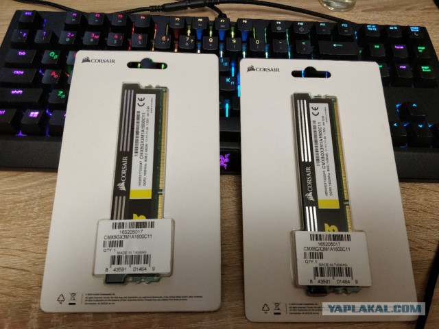 Corsair DDR3 8Gb 4 планки