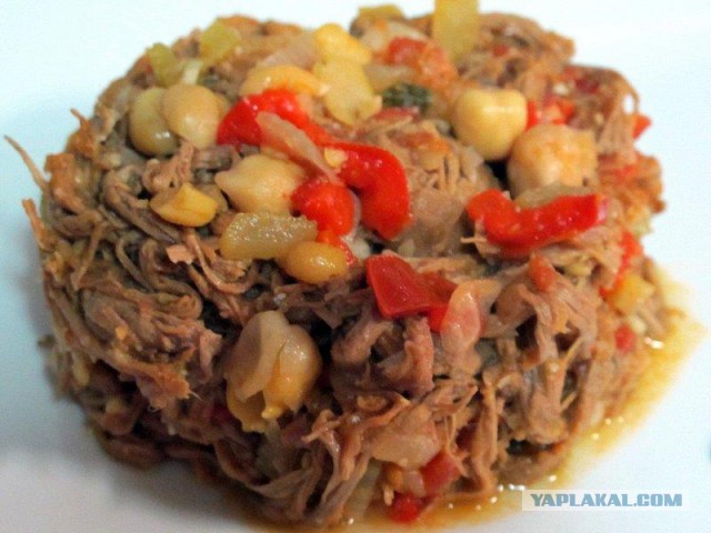 Ropa Vieja - Канарское рагу с овощами, нутом и говядиной.  Испанская кухня