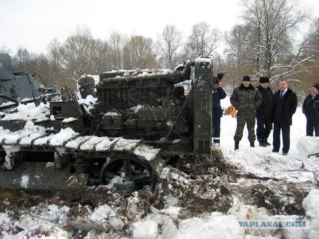В Тверской области подняли артиллерийский тягач