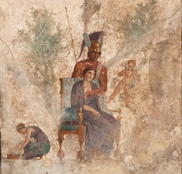Интригующая фреска из Помпей, I век н.э.