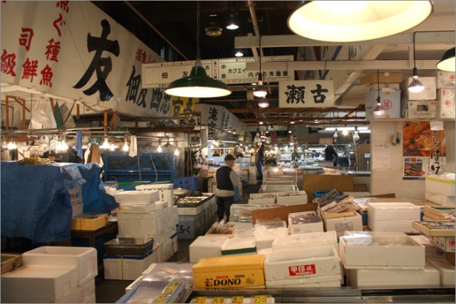 Рыбный рынок в Токио