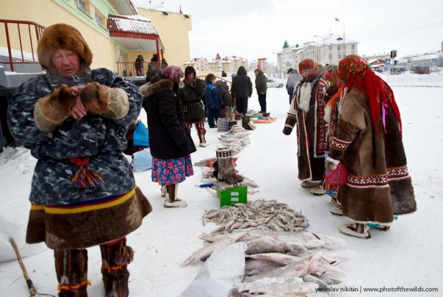 Люди из северных сказок: рынок в Салехарде