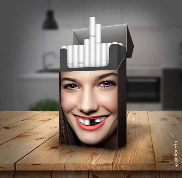 Пачка сигарет, дизайн которой заставит задуматься о том, нужно ли вам курение