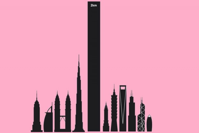 Саудовская Аравия планирует построить небоскреб высотой два километра, который станет самым высоким в мире