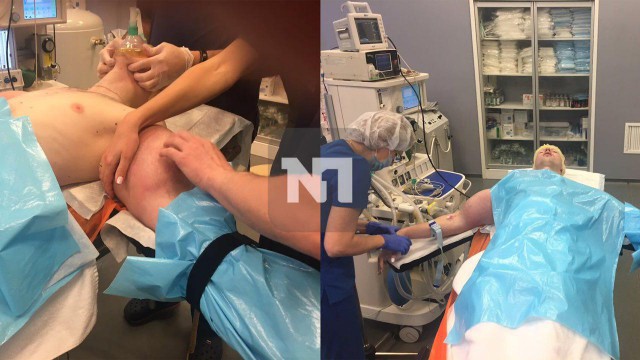 СМИ опубликовали фото качка "руки-базуки" на операционном столе