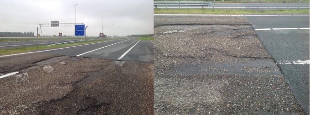 Стык дорог на границе Бельгии и Германии