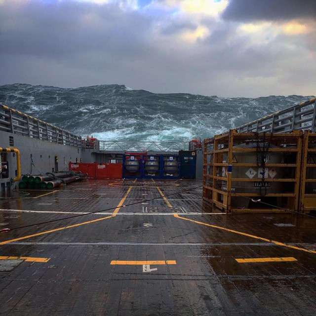 Лёгкое волнение в Северном море