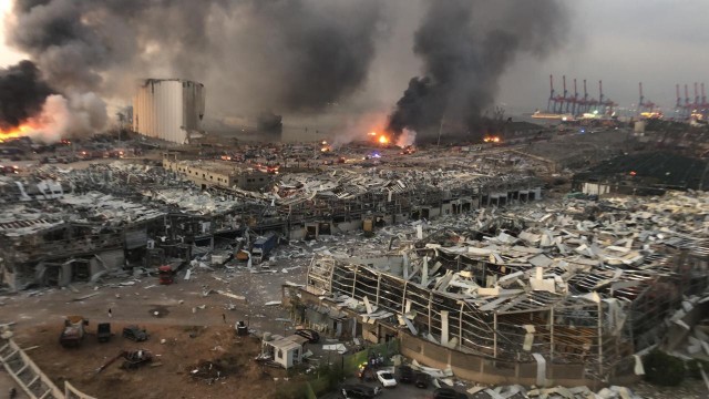 Взрыв в Бейруте в HD качестве