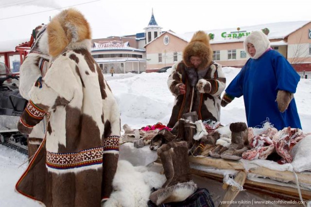 Люди из северных сказок: рынок в Салехарде