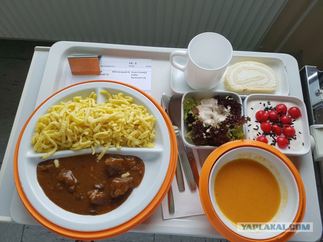 Как кормят в немецкой больнице