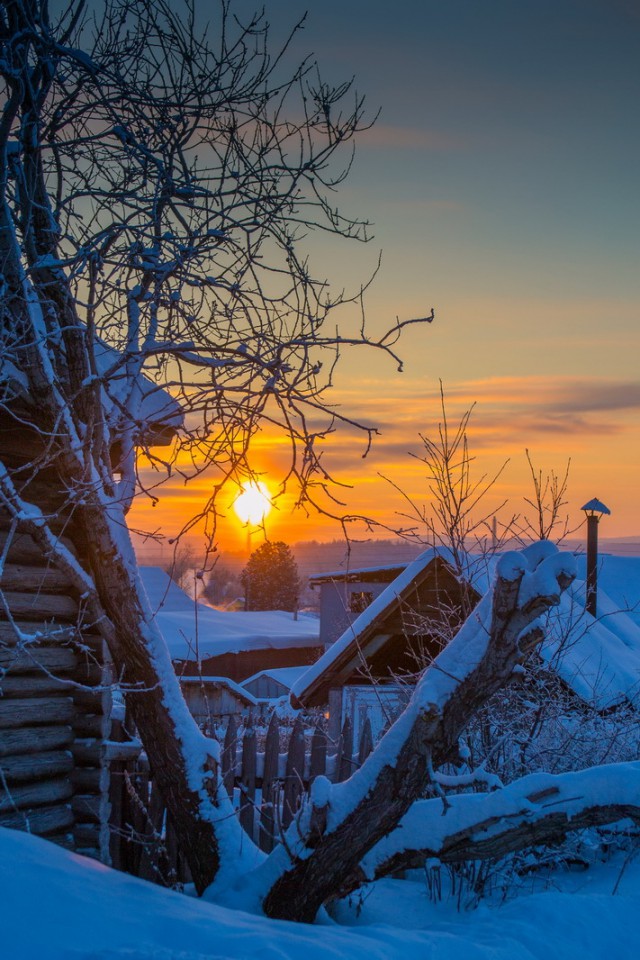 Зима в русской глубинке