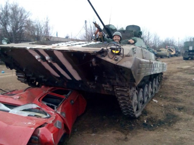 Украинский солдат "ради смеха"