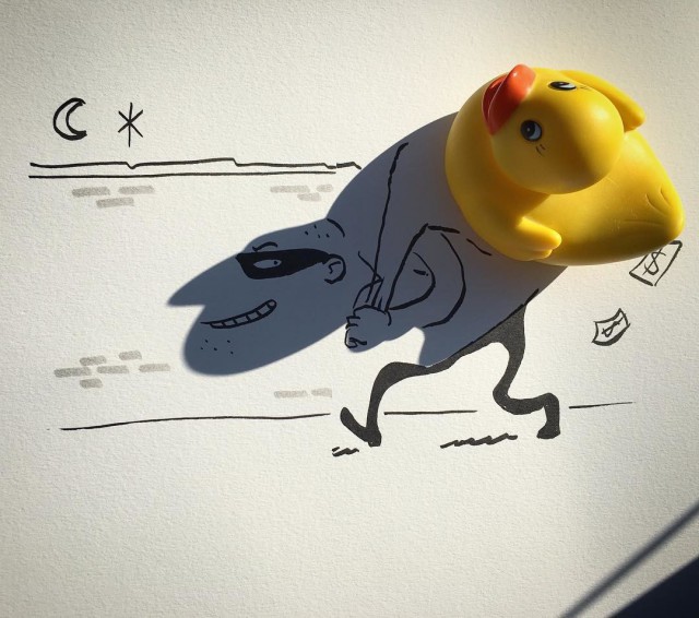 «Создано солнцем»: бельгийский художник превращает в скетчи тени бытовых предметов
