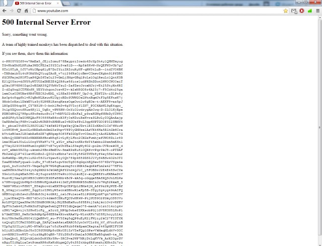 youtube упал?