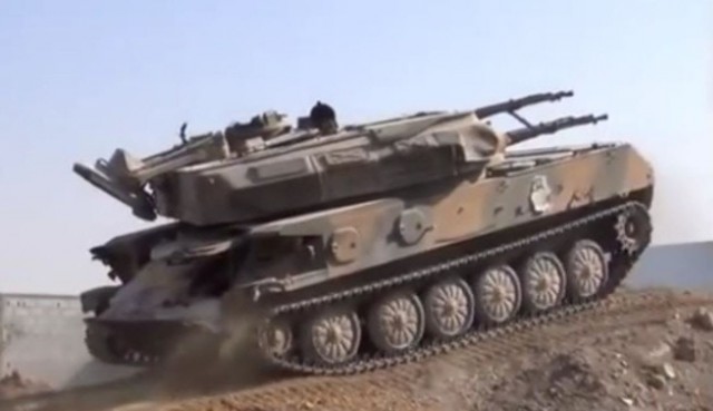 Сирийская армия устроила показательный штурм на «Шилках»