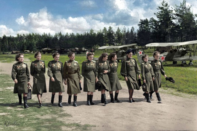 Ожившие фотографии СССР во время Второй мировой войны