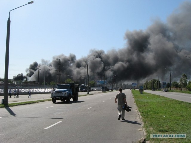 Пожар на автозаводе ЗАЗ