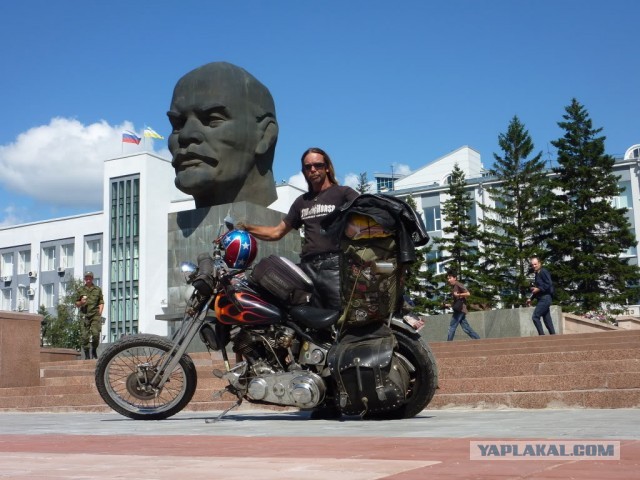 Путешествие американского байкера по России
