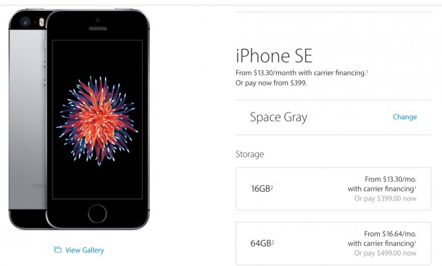 Apple представила новый iPhone 5SE