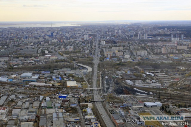 Челябинск с высоты 400 метров