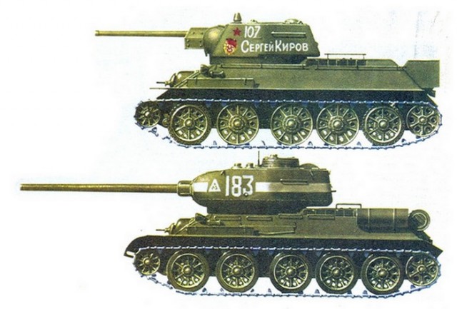 Т-34 85. Стрельбы и занятия по вождению танков в Подмосковье