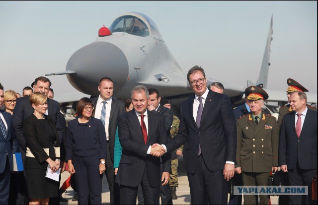 6 самолётов МиГ-29 было передано в качестве военно-технической помощи Сербии