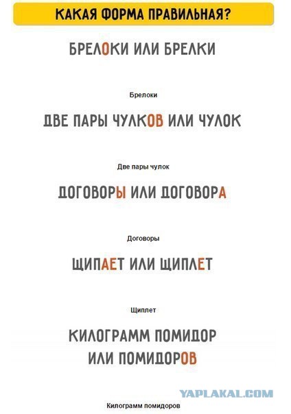 25 слов русского языка,
