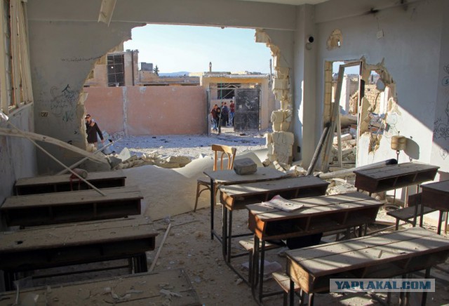 Фотографии обстрелянной школы в Идлибе оказались компьютерной графикой