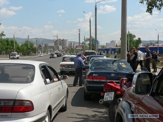 Самая массовая акция протеста на колесах в Чите