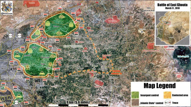 Котёл в Дамаске разрезан на 2 части, «Тигры» взяли штурмом крепость боевиков