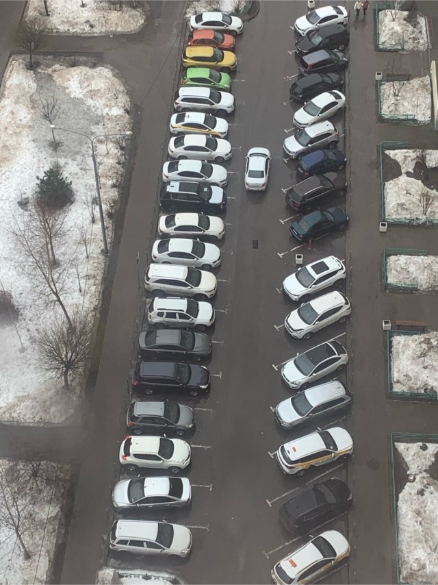 Три тополя на парковке