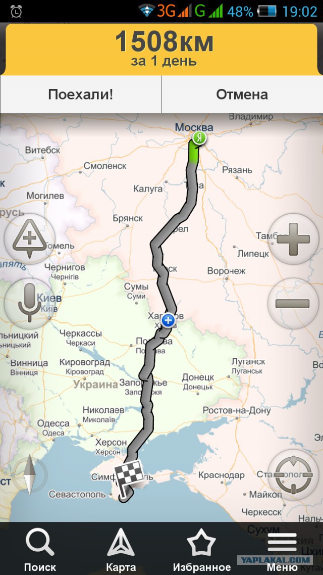 Поездка в Крым на автомобиле