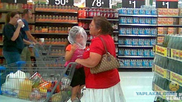 Интересные и забавные фото  сделанные в супермаркетах Walmart.