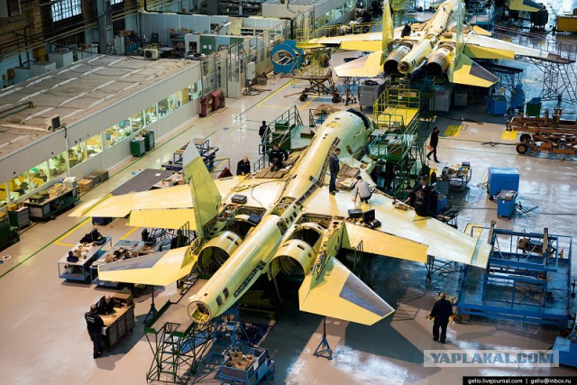 Производство фронтового бомбардировщика Су-34. НАЗ