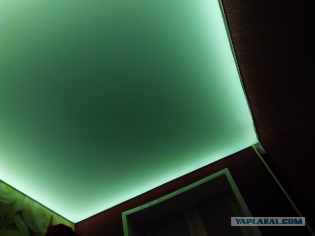 Как я натяжной потолок с подсветкой сделал