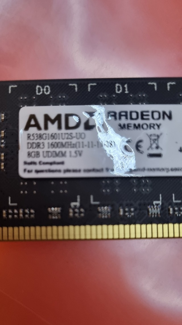 Продам оперативную память AMD ddr3 1600 по 8gb. Москва
