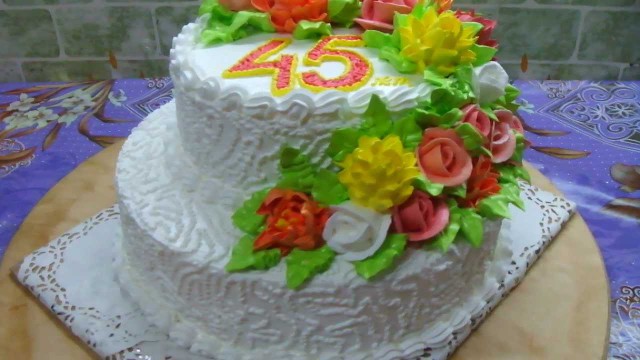 Торты с 45 лет юбилеем с фото