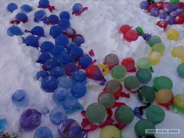 Ледяные шары своими руками