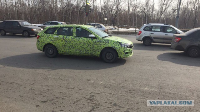 Универсал Vesta, попался почти без камуфляжа